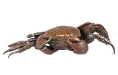 Japanese Meiji Articulated Bronze Crab