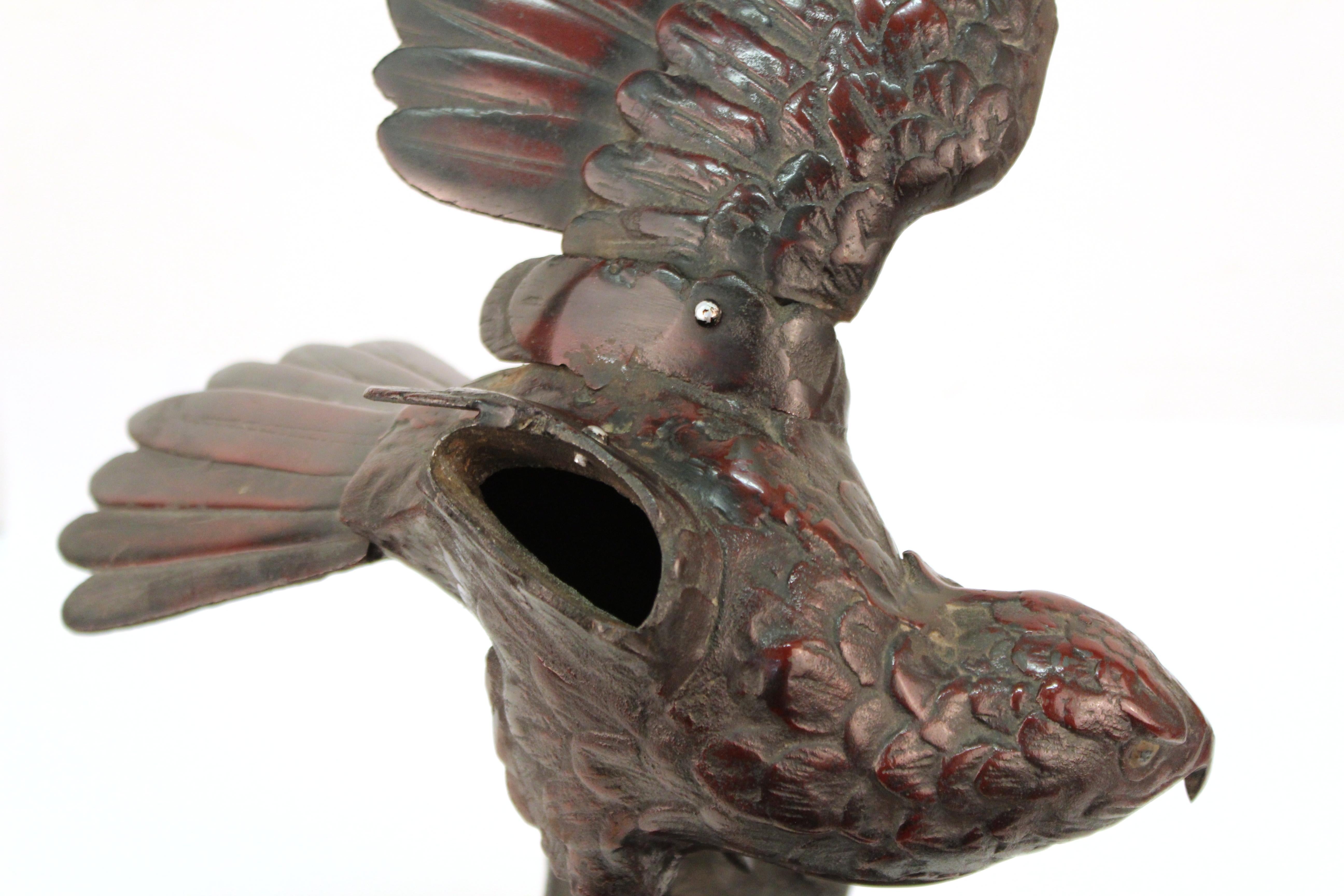 Japanese Taisho Bronze Eagle For Sale 9