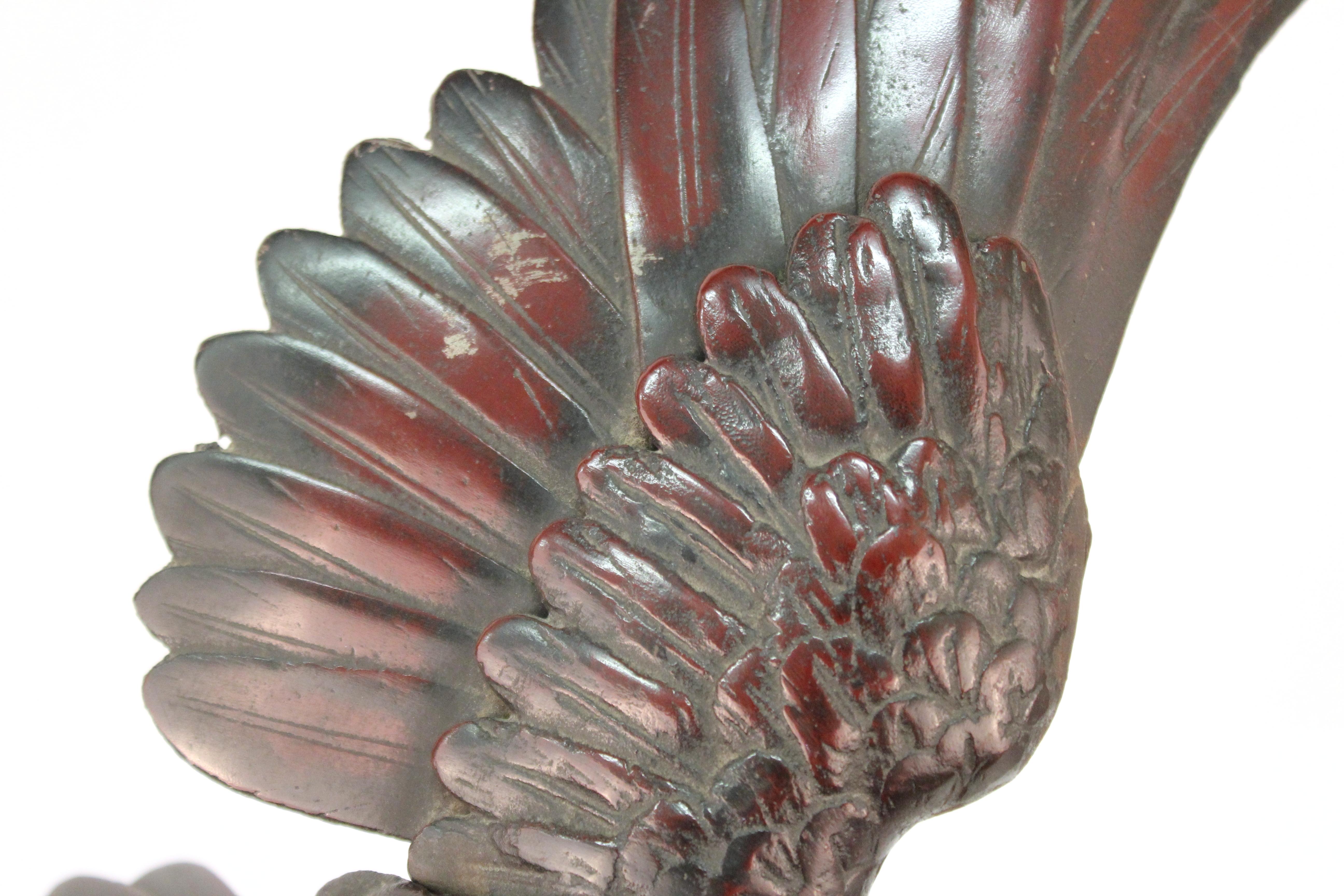 Japanese Taisho Bronze Eagle For Sale 10