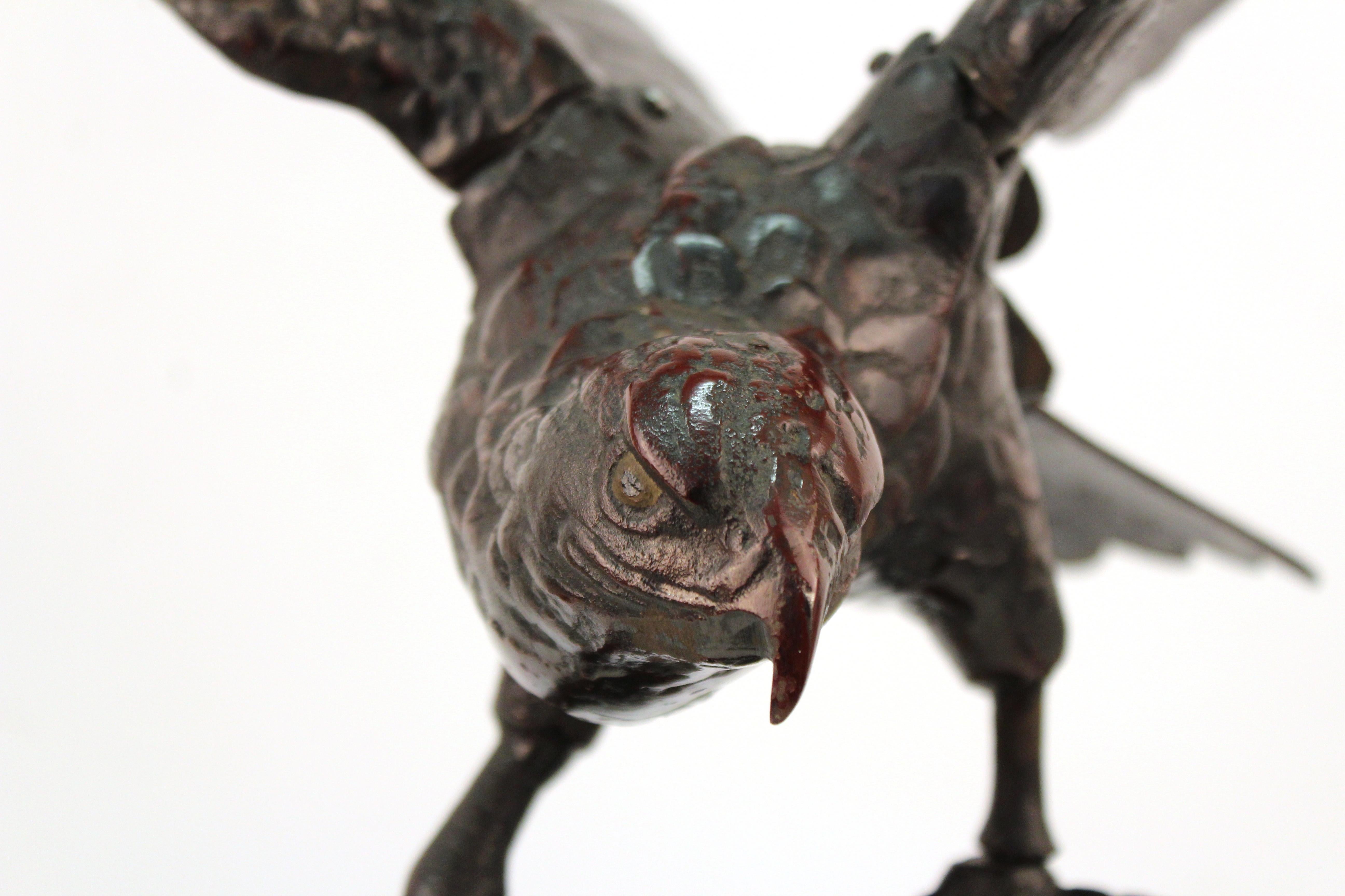Début du 20ème siècle Aigle de bronze japonais Taisho en vente