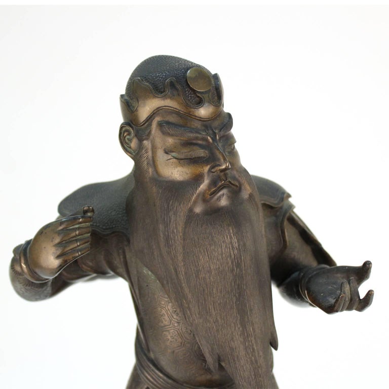 Japanese Meiji Bronze Guardian of the Sea For Sale 2
