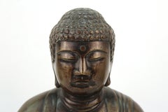 Japanese Bronze Seated Buddha