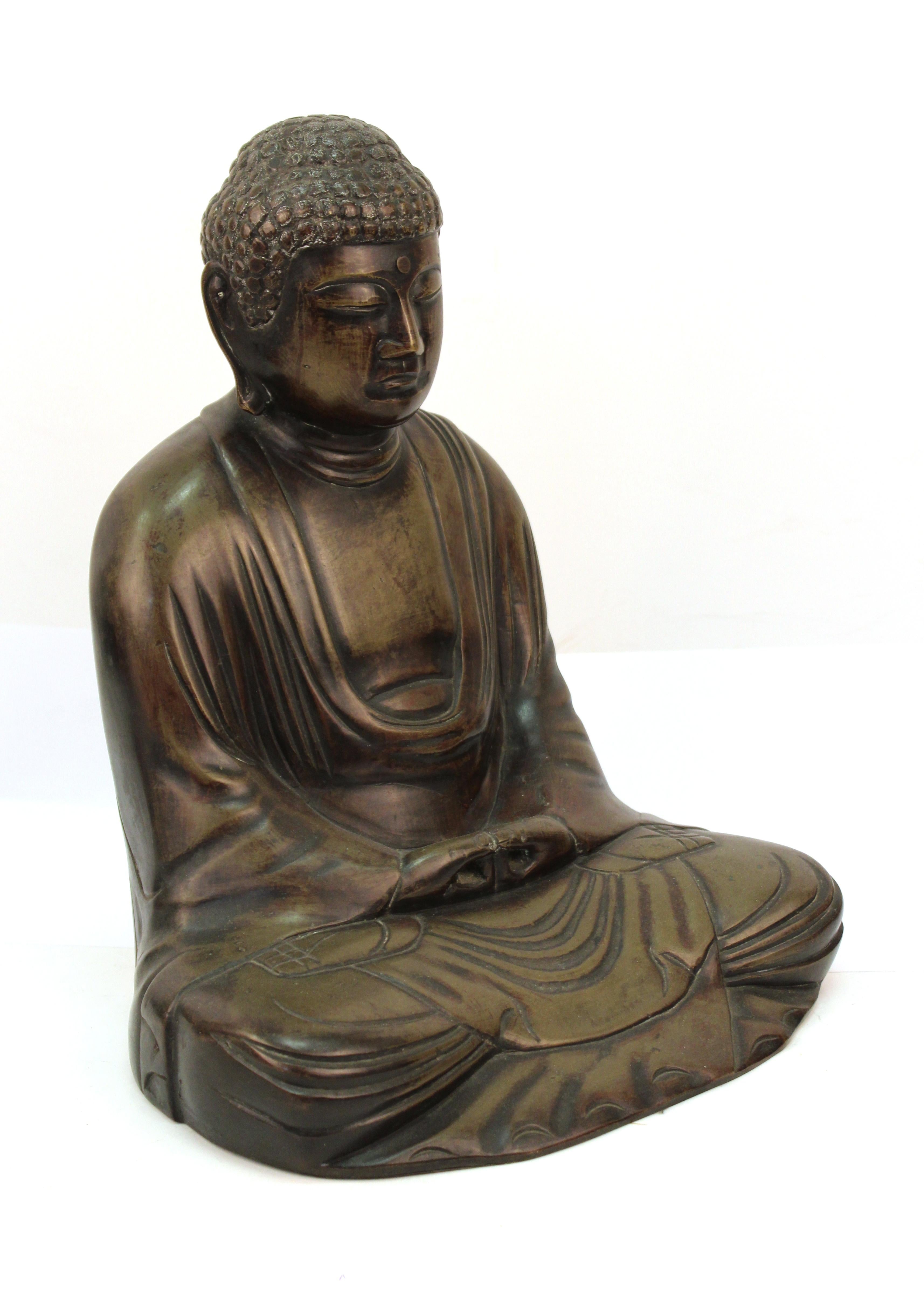 japanese bronze buddha