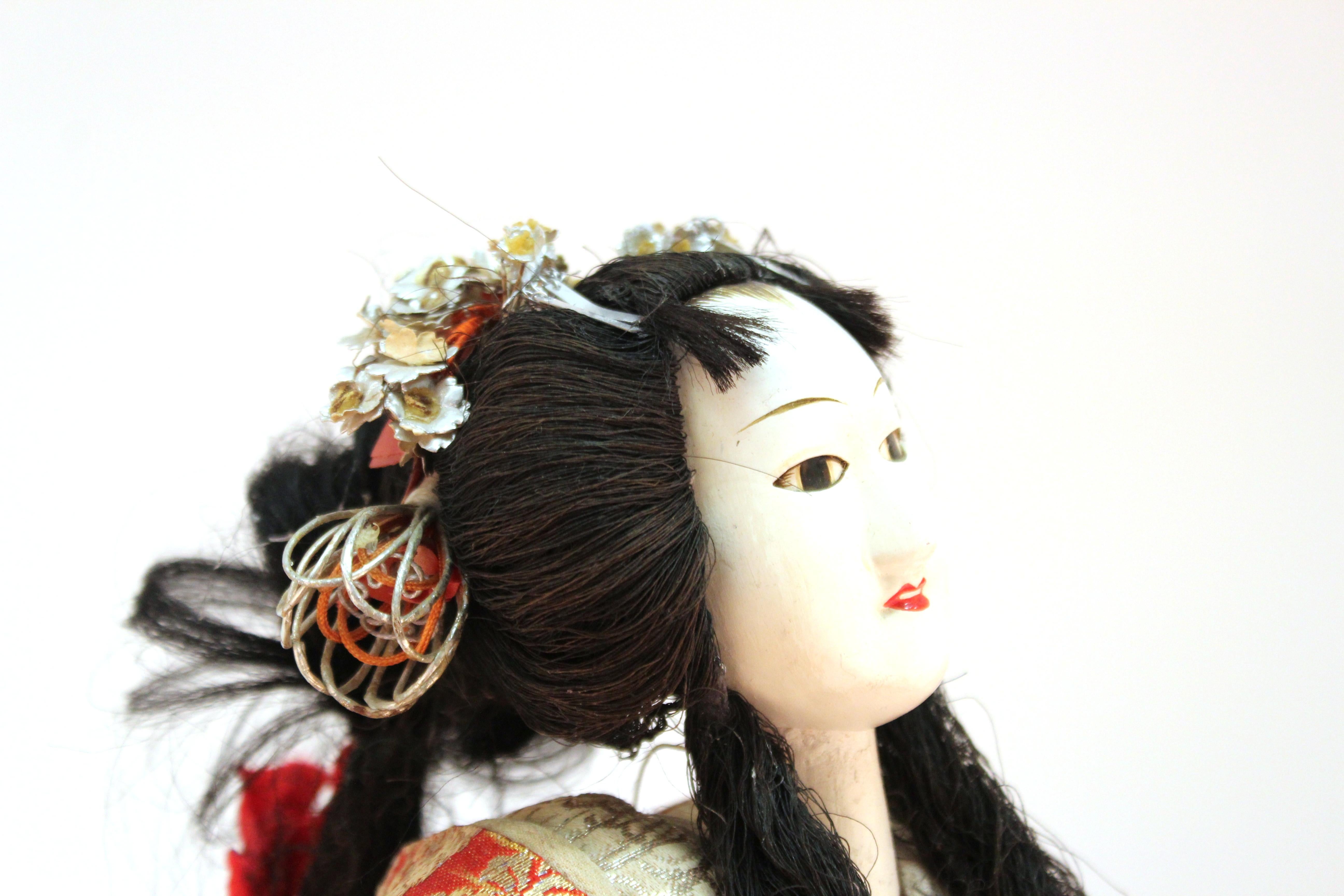 Marionnette japonaise Meiji Bunraku Ningyo 2