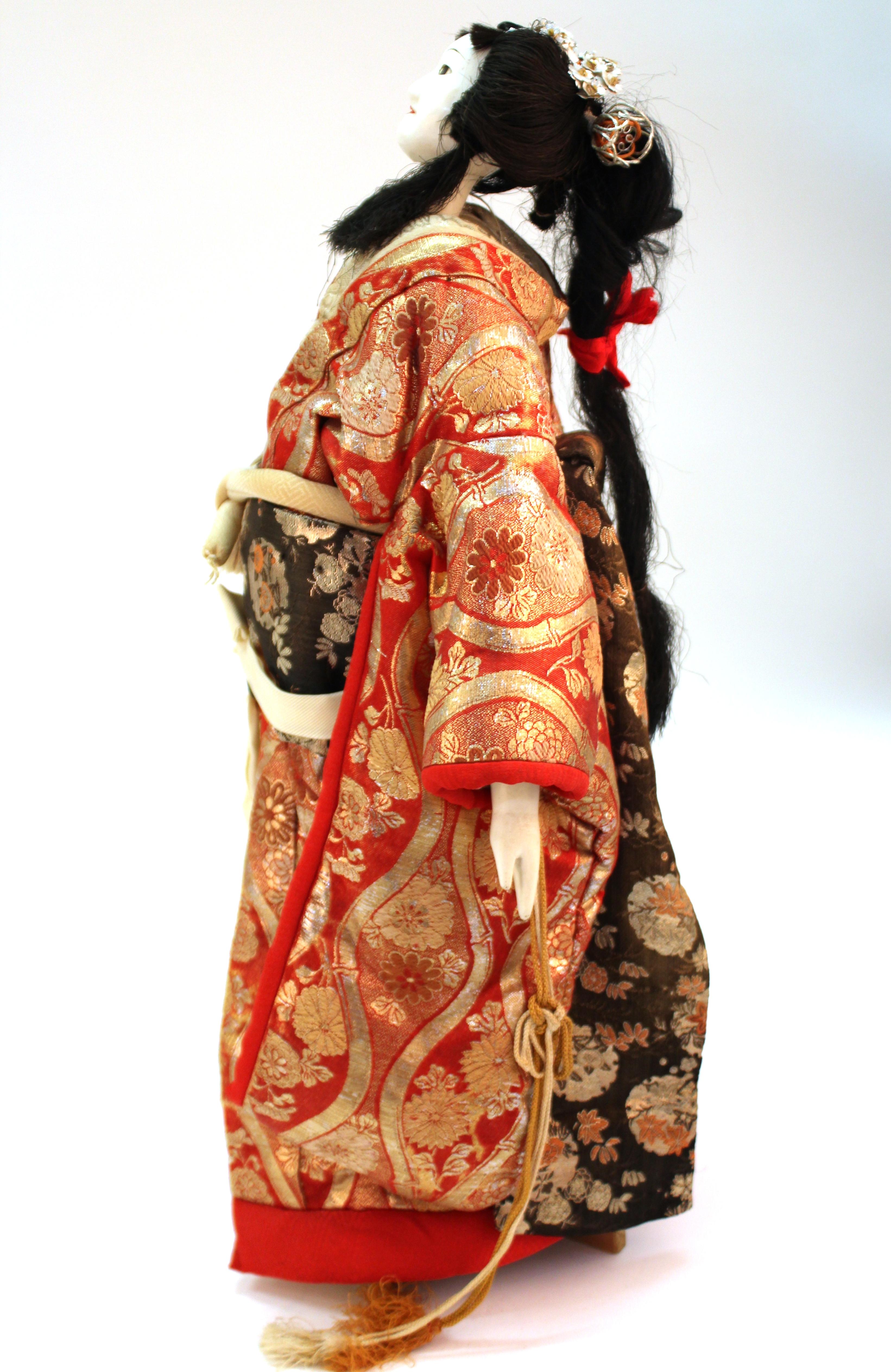 Marionnette japonaise Meiji Bunraku Ningyo Bon état - En vente à New York, NY