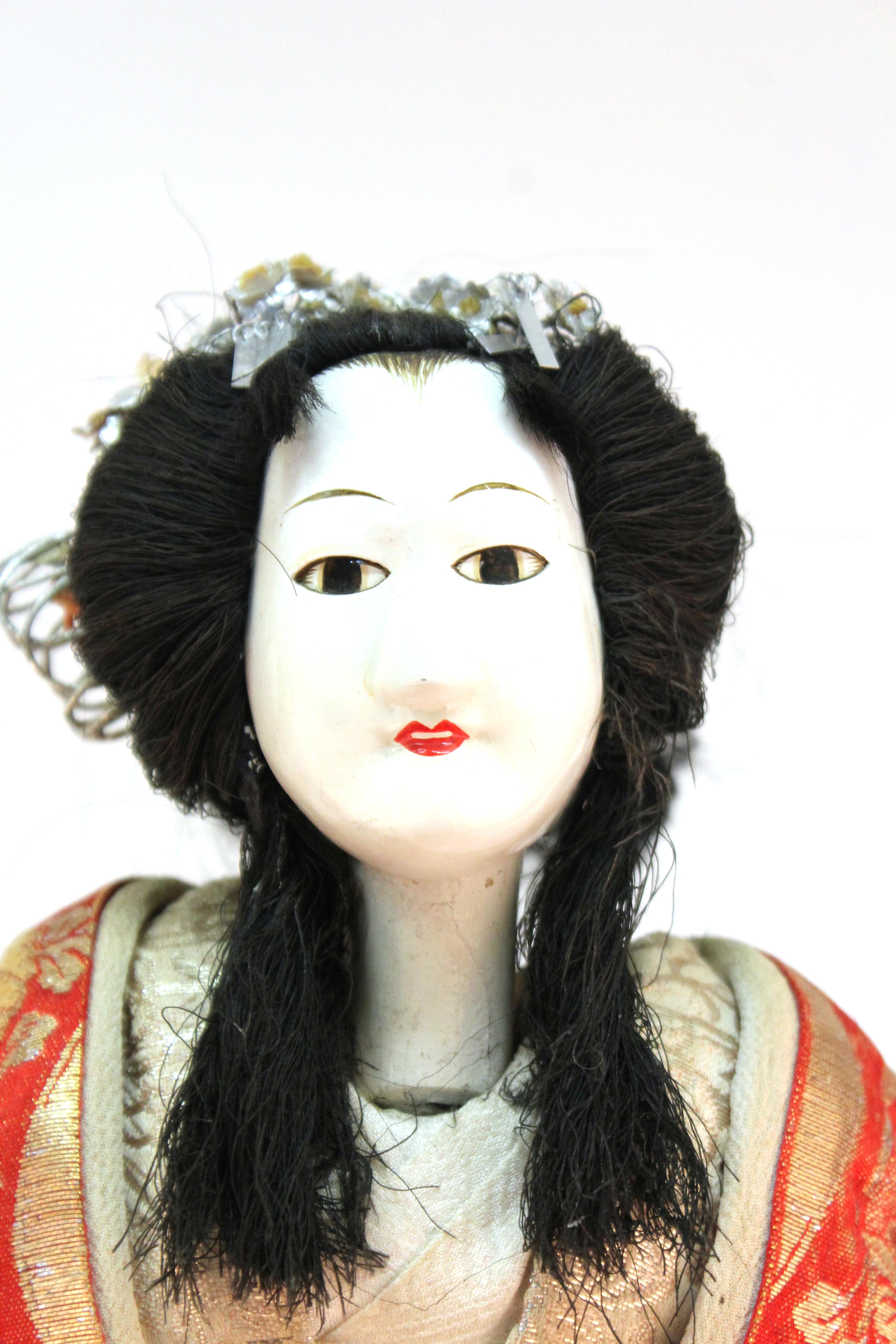 Marionnette japonaise Meiji Bunraku Ningyo 1