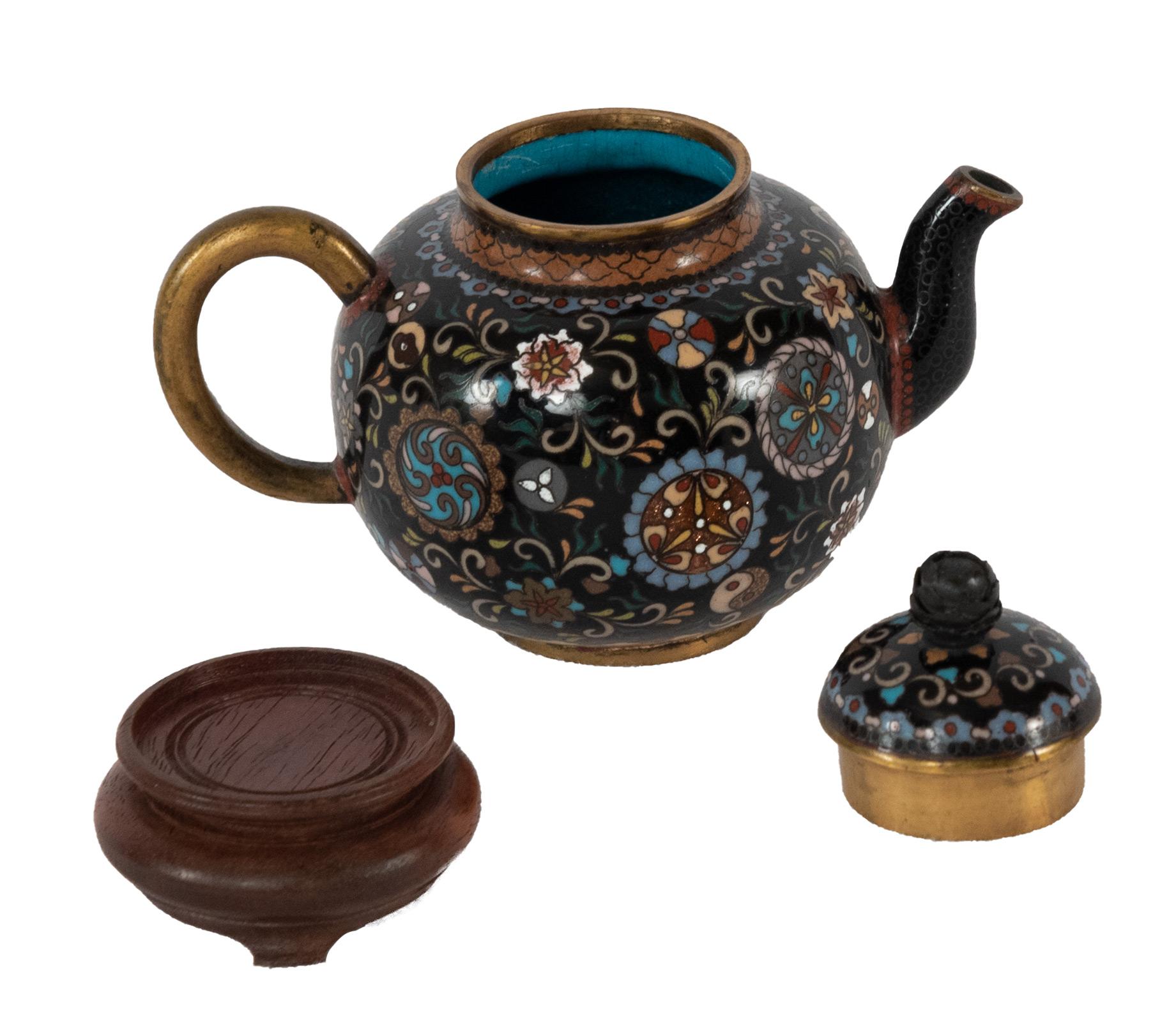 cloisonne teapot