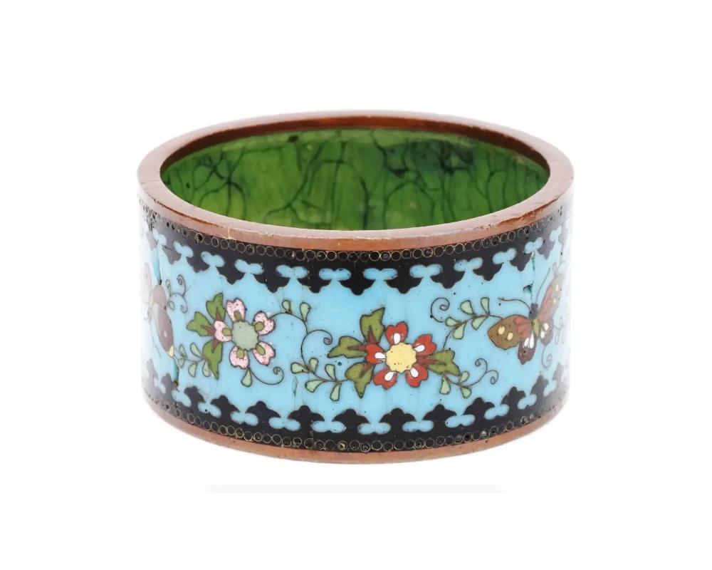Cloissoné Japanese Meiji Era Cloisonne Enamel Napkin Rings