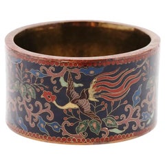 Used Japanese Meiji Era Cloisonne Enamel Napkin Rings
