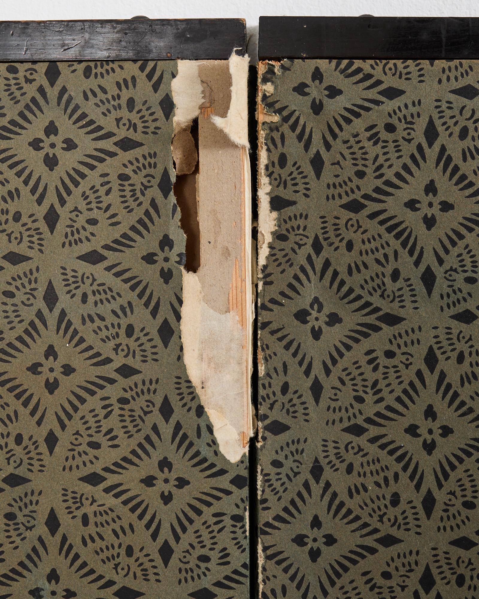 Japanese Meiji Four Panel Screen After Tawaraya Sotatsu 14