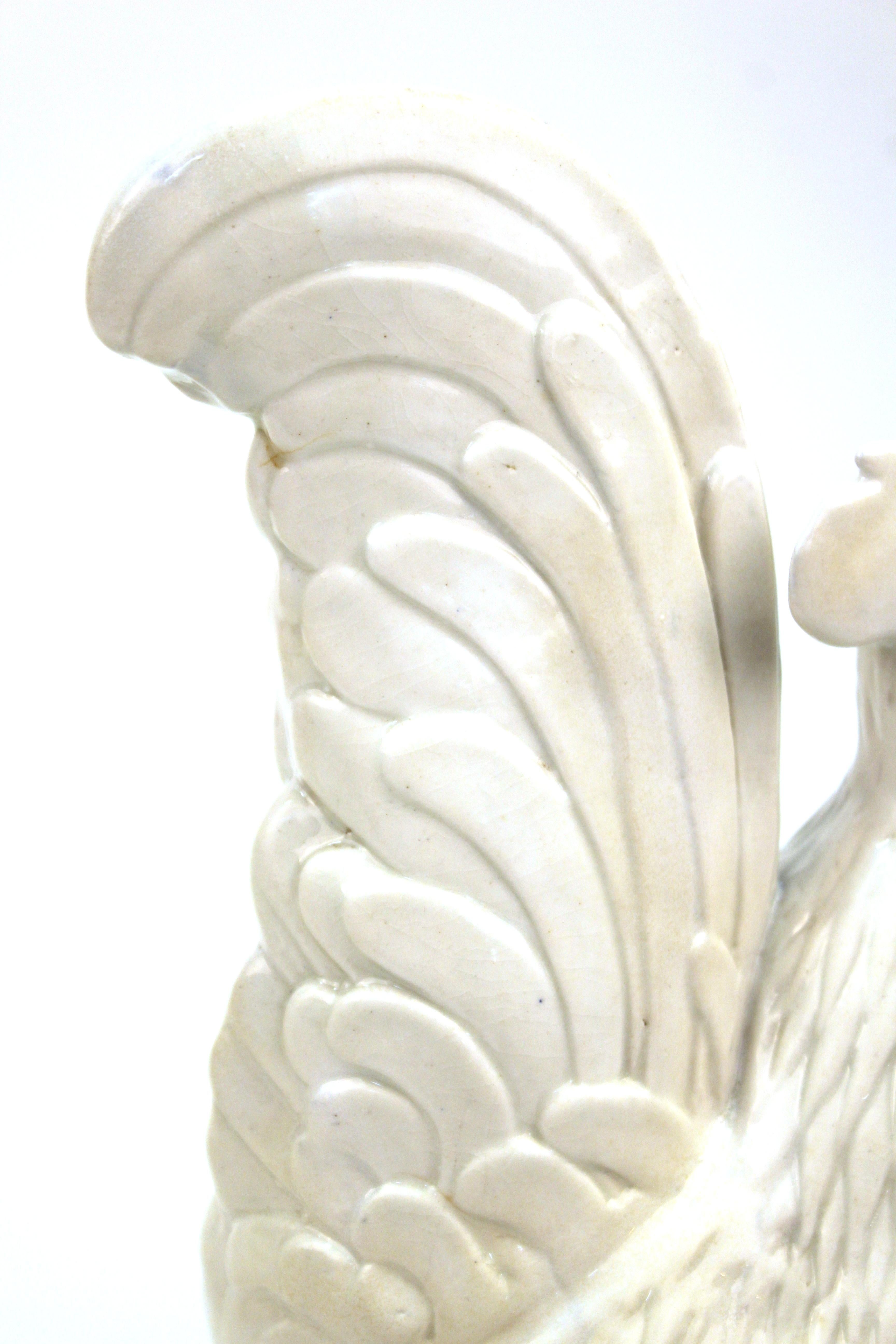 Japanese Meiji Hirado Porcelain Rooster & Hen For Sale 4