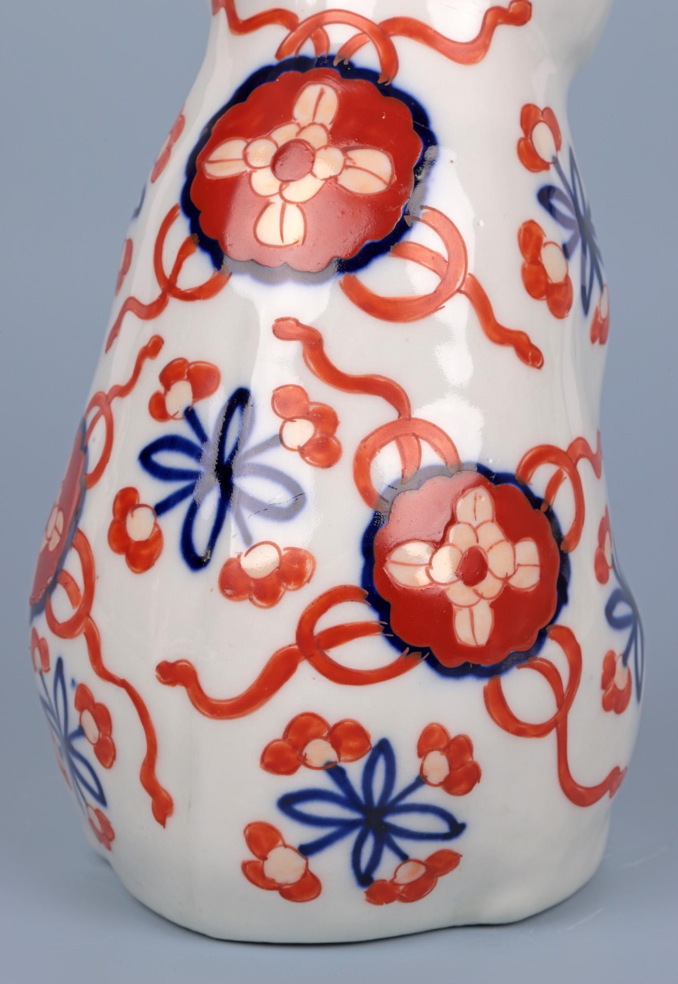 Glazed Japanese Meiji Imari Amusing Study of a Seated Rabbit  For Sale