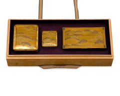Japanese Meiji Lacquer Writing Set