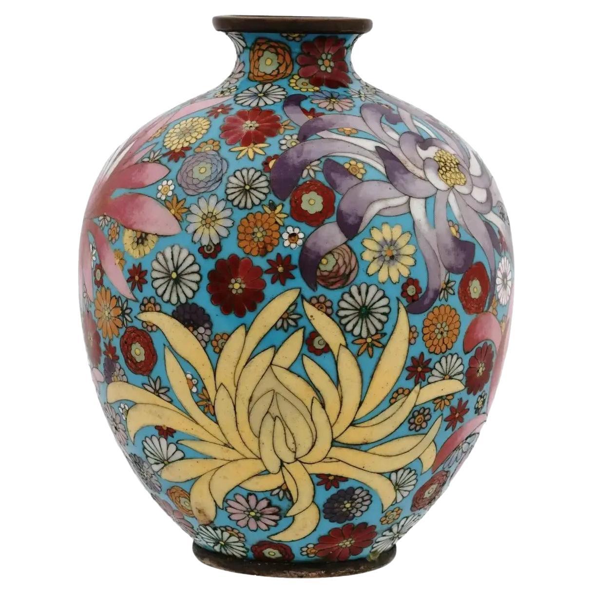Japanese Cloisonné Enamel Vase, circa 19301950 at 1stDibs japanese