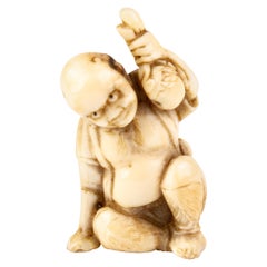 Antique Japanese Meiji Netsuke Inro Oni
