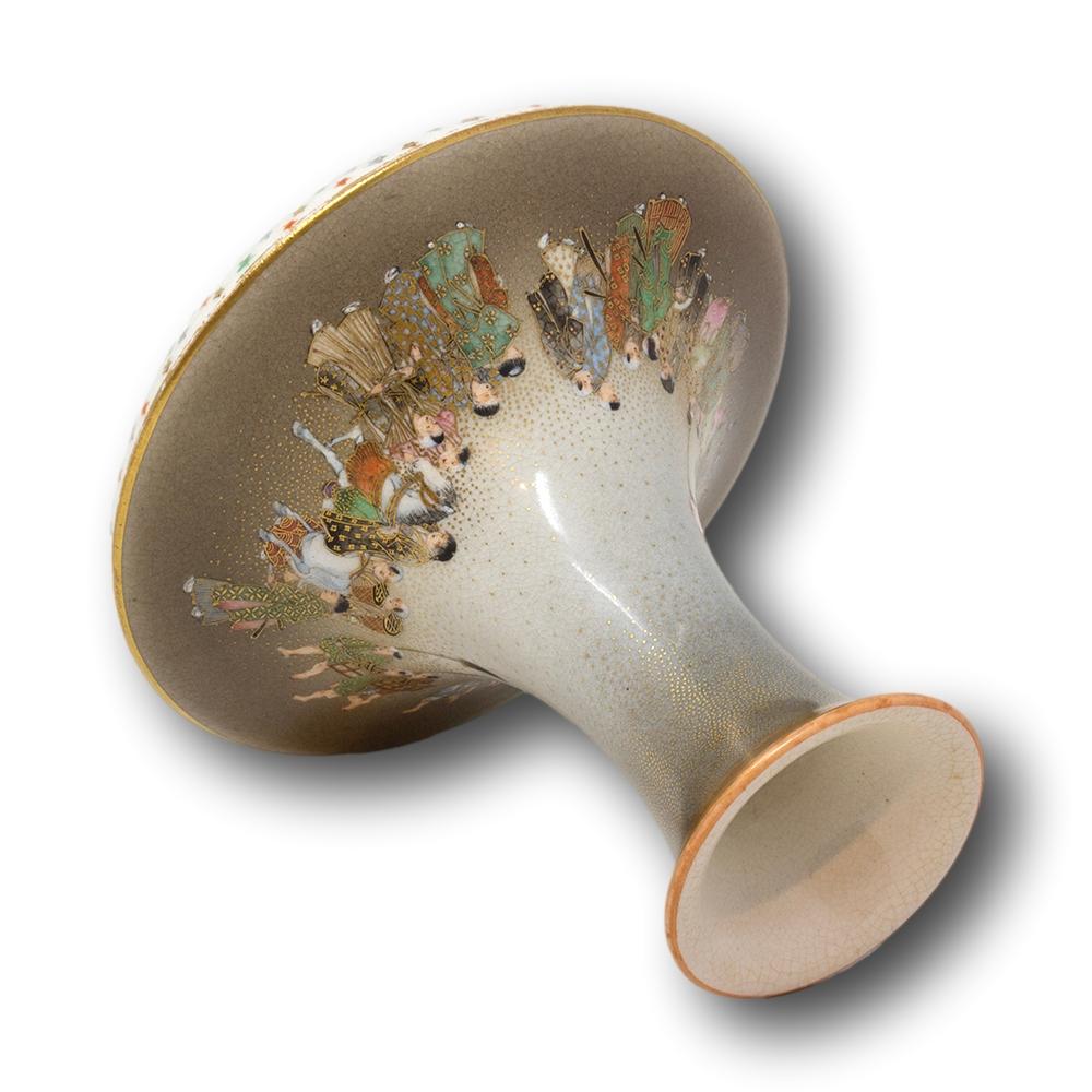 Jarrón Satsuma Japonés del Periodo Meiji (1868-1912) de Kinkozan en venta 3