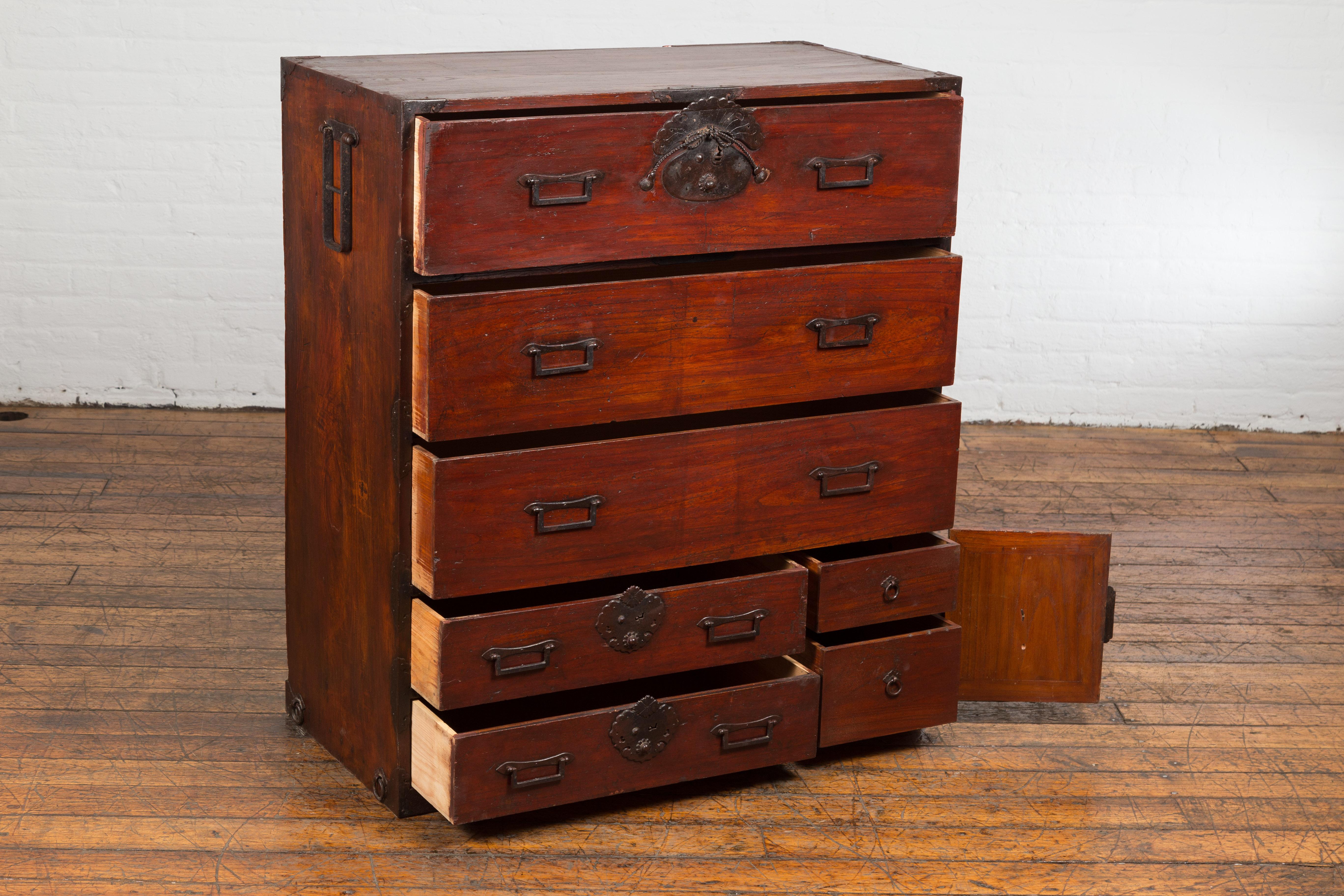 Large 19th Century Antique Dresser Chest For Sale 6