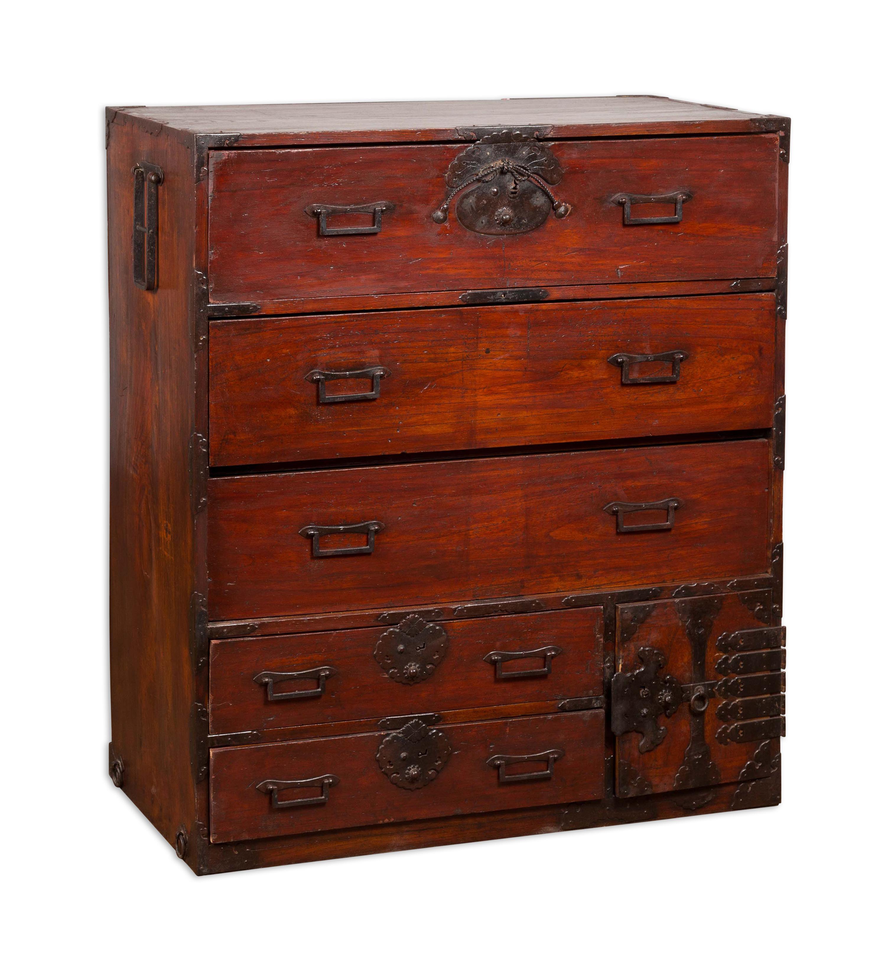 Large 19th Century Antique Dresser Chest For Sale 13