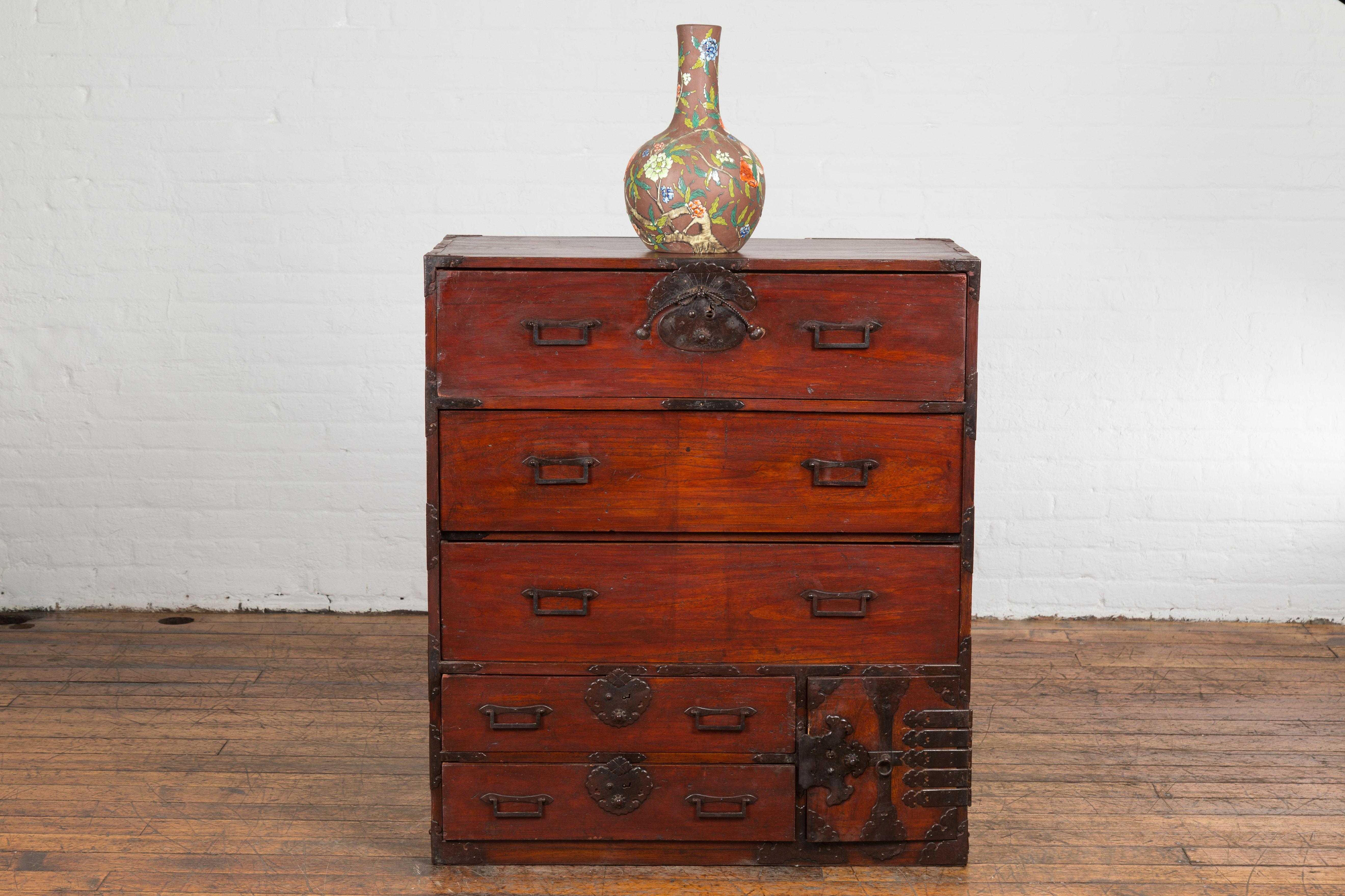 Japanese Large 19th Century Antique Dresser Chest For Sale