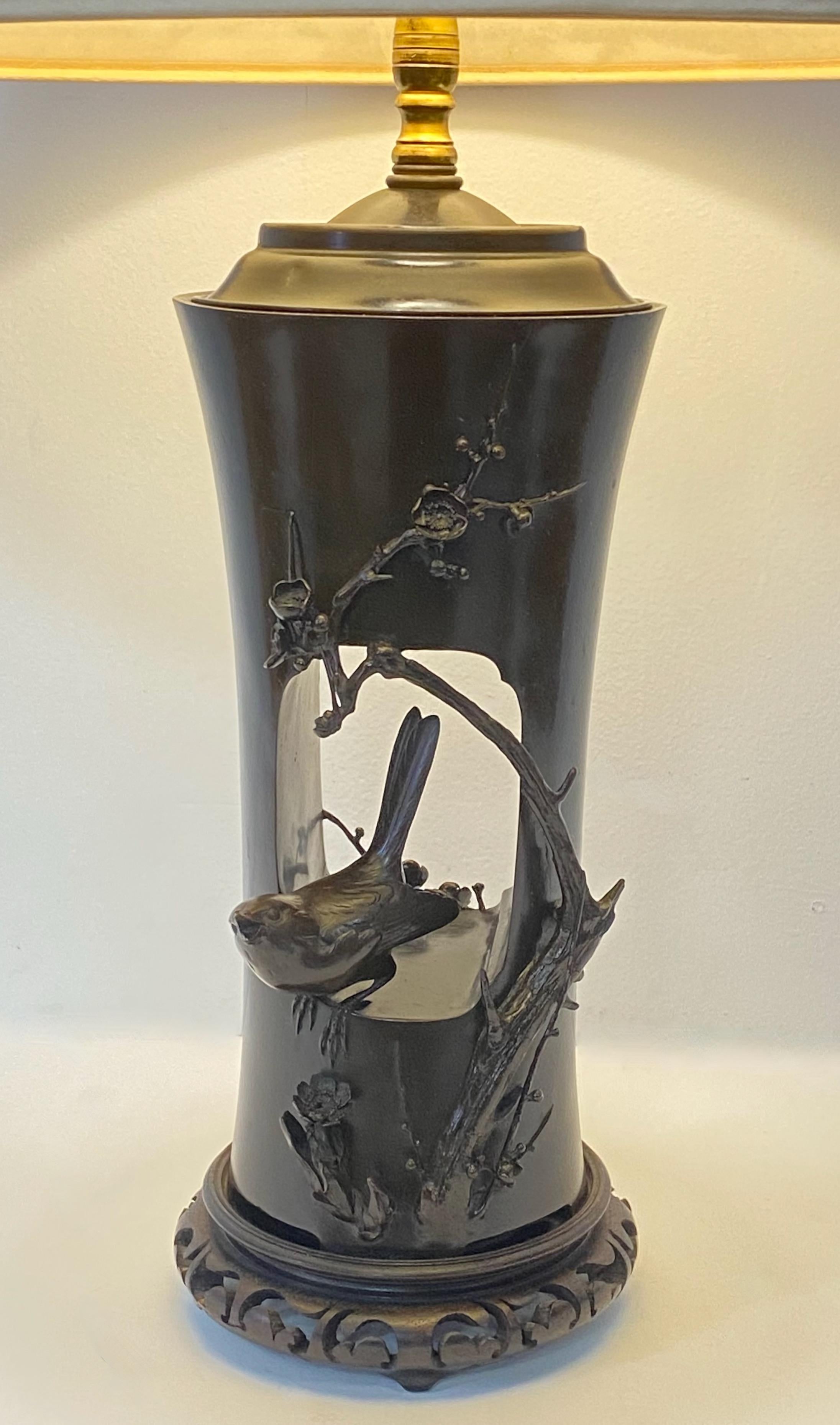 Japanese Meiji Period Bronze Lamp, c1890, Signed at 1stDibs lamp meiji