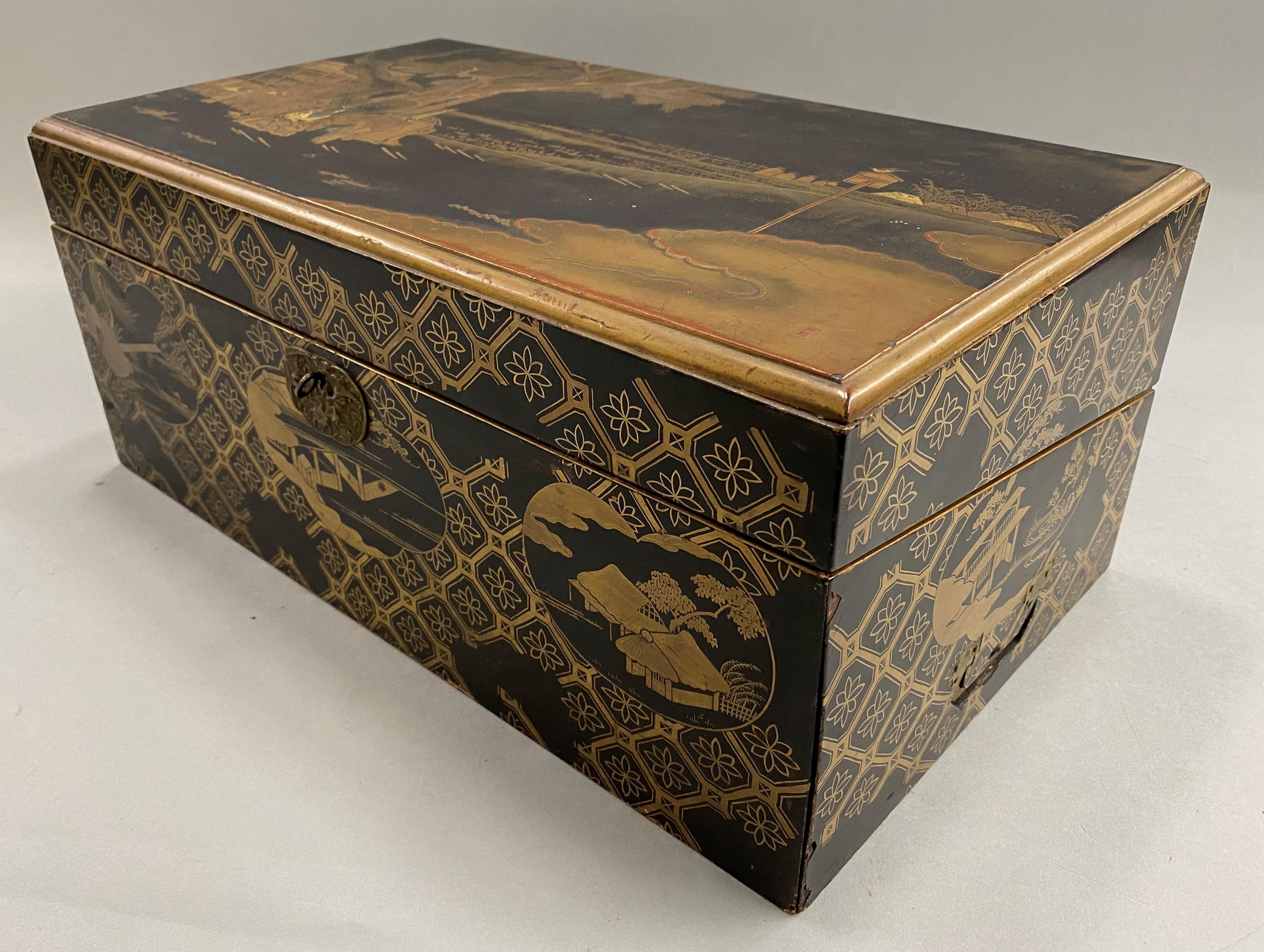 of what materials is this japanese writing box made