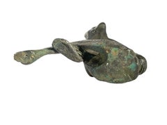 Japanese Meiji Period Cast Bronze Okimono of a Seated Monkey