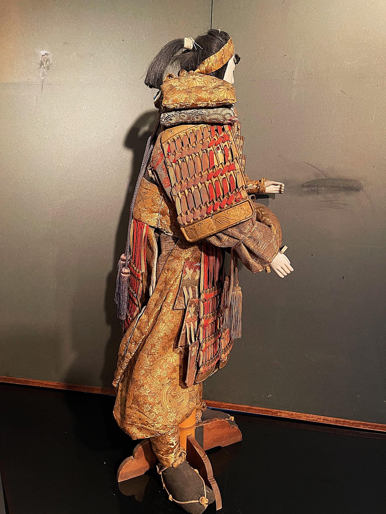Giapponese Burattino Bunraku elaborato del periodo Meiji giapponese, XIX secolo in vendita
