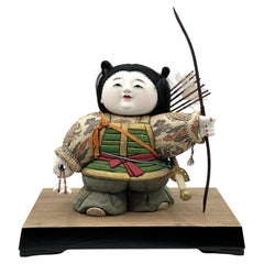Antique Japanese Meiji Period Gosho Ningyô of the First Emperor, Jimmu, Ca. 190