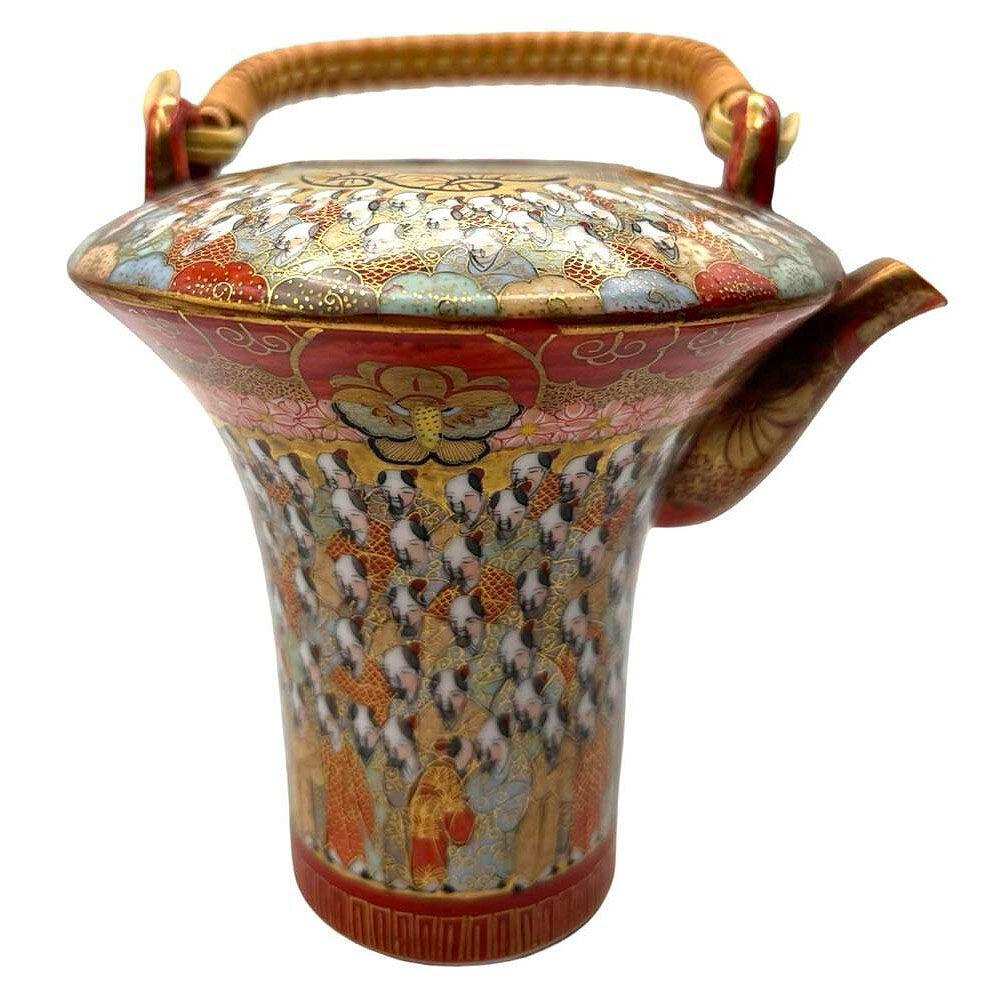 Japanese Meiji Period Hand Painted Gold Chikaramachi 