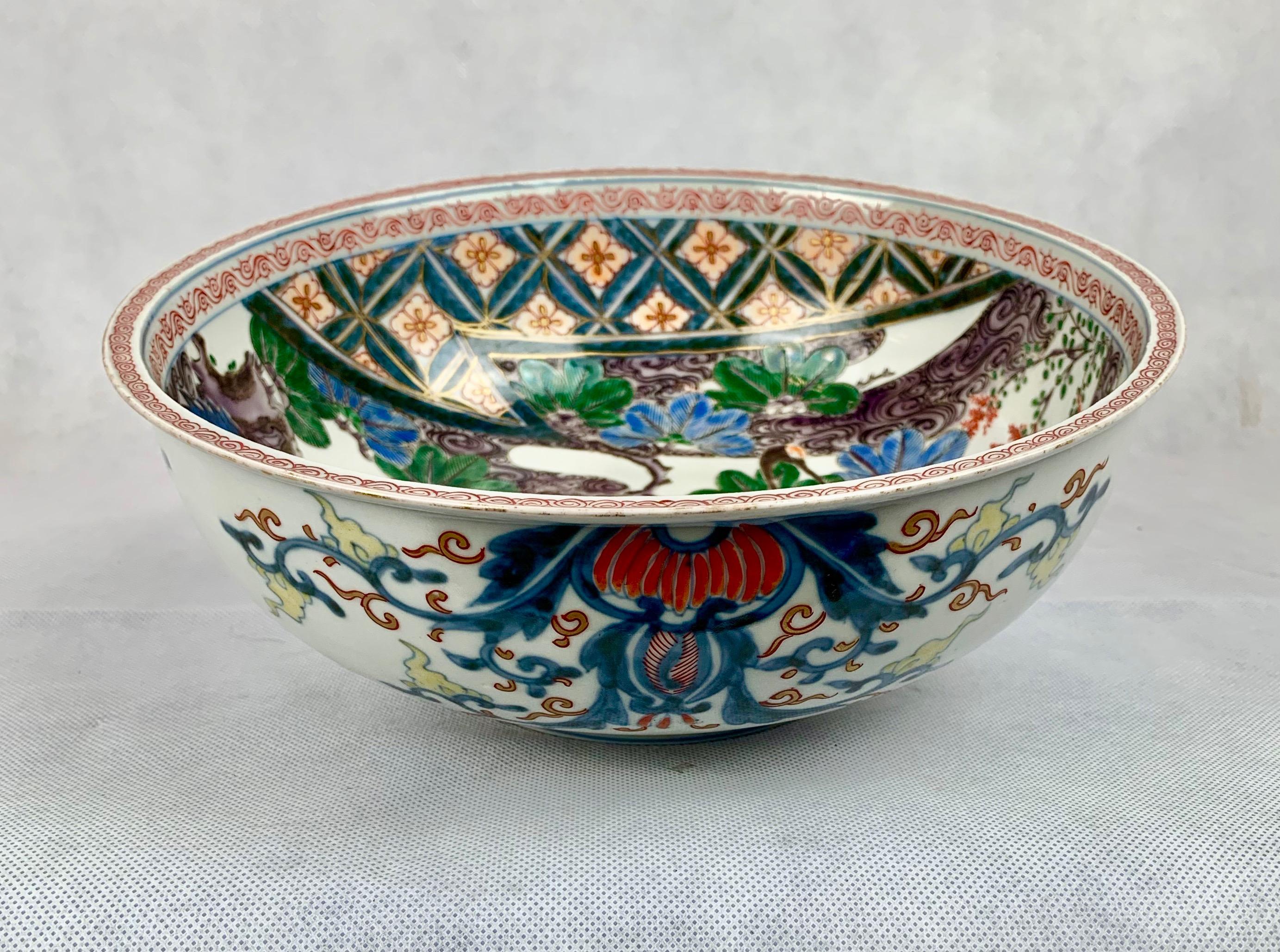 Gilt Imari Porcelain Bowl, Meiji Period, Japan, 19th c. For Sale