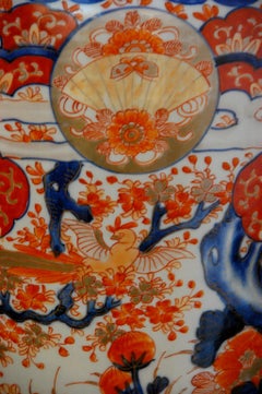 Japanese Meiji Period Imari Umbrella Stand or Stick Stand in Classic Colors