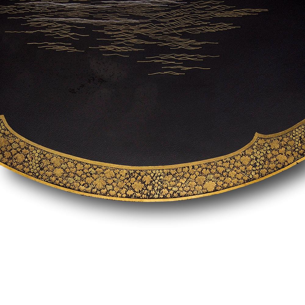 Early 20th Century Japanese Meiji Period Iron Charger Komai Workshop