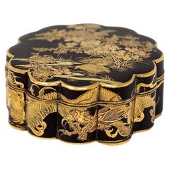 Japanese Meiji Period Komai Damascene Box Fujii Yoshitoyo