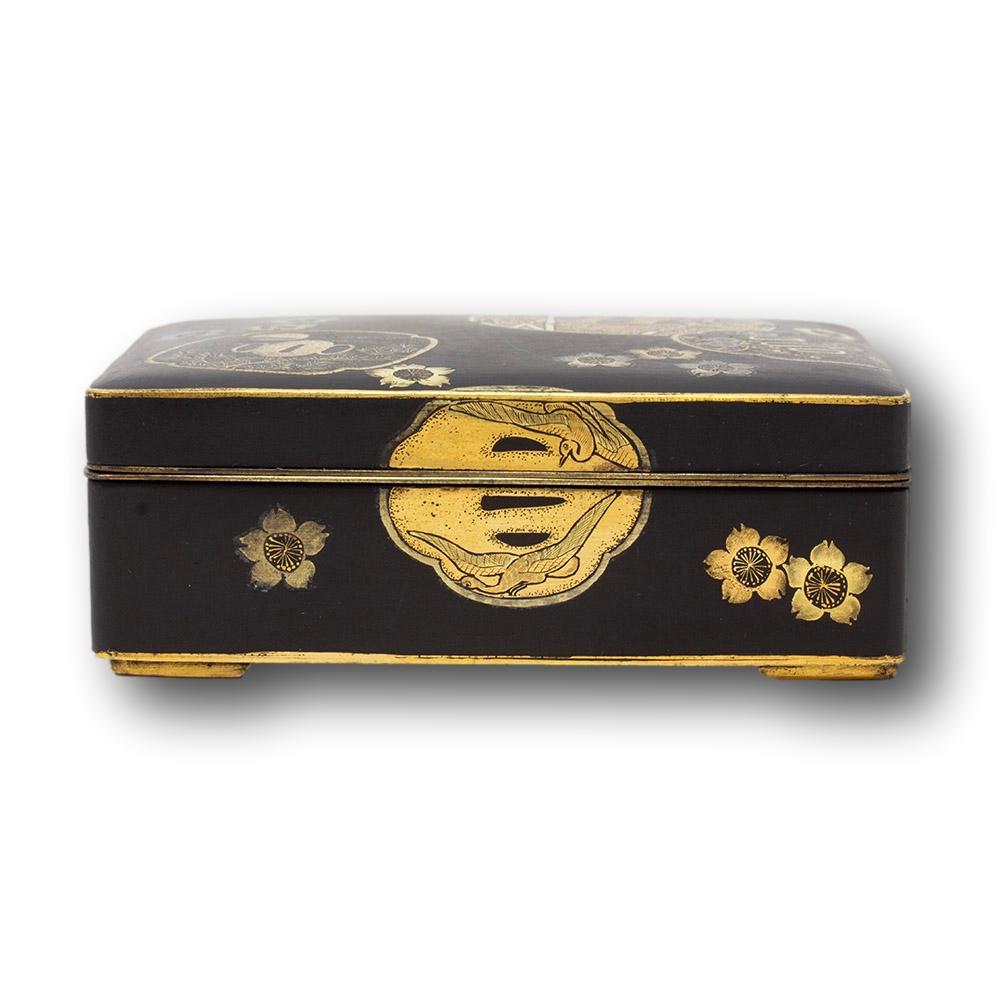 Japanese Meiji Period Komai Style Box and Dish Fujii Yoshitoyo For Sale 4