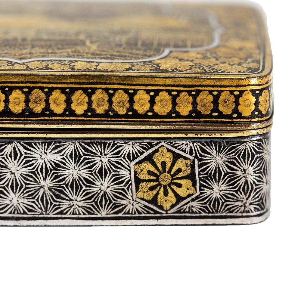 Japanese Meiji Period Komai Style Damascene Box For Sale 7