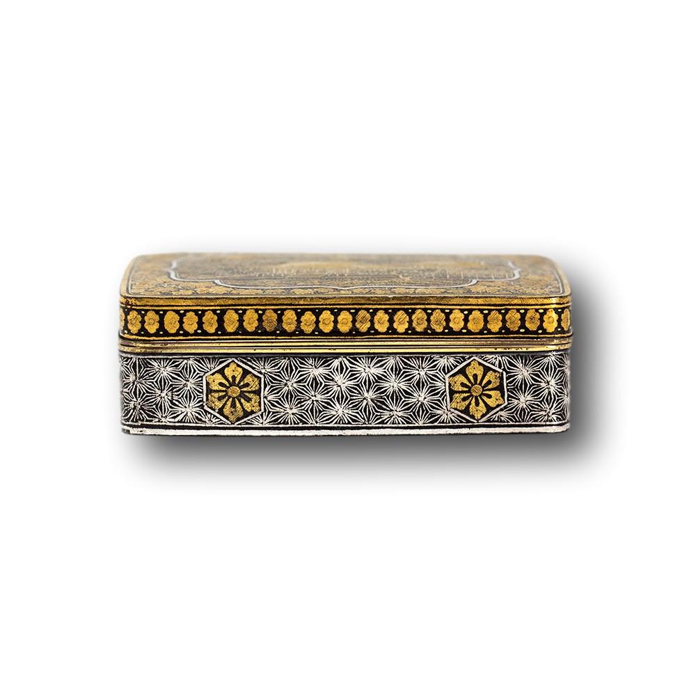 Japanese Meiji Period Komai Style Damascene Box In Good Condition In Newark, England
