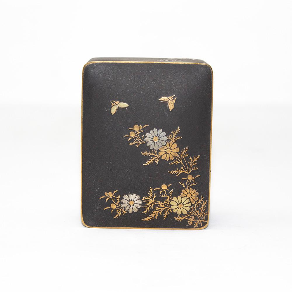 Japanese Meiji Period Komai Style Damascene Box 1