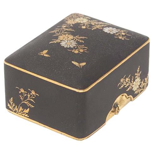 Japanese Meiji Period Komai Style Damascene Box