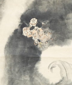 Japanese Meiji Period Painting Scroll Water Spirit Japan Artist Signed