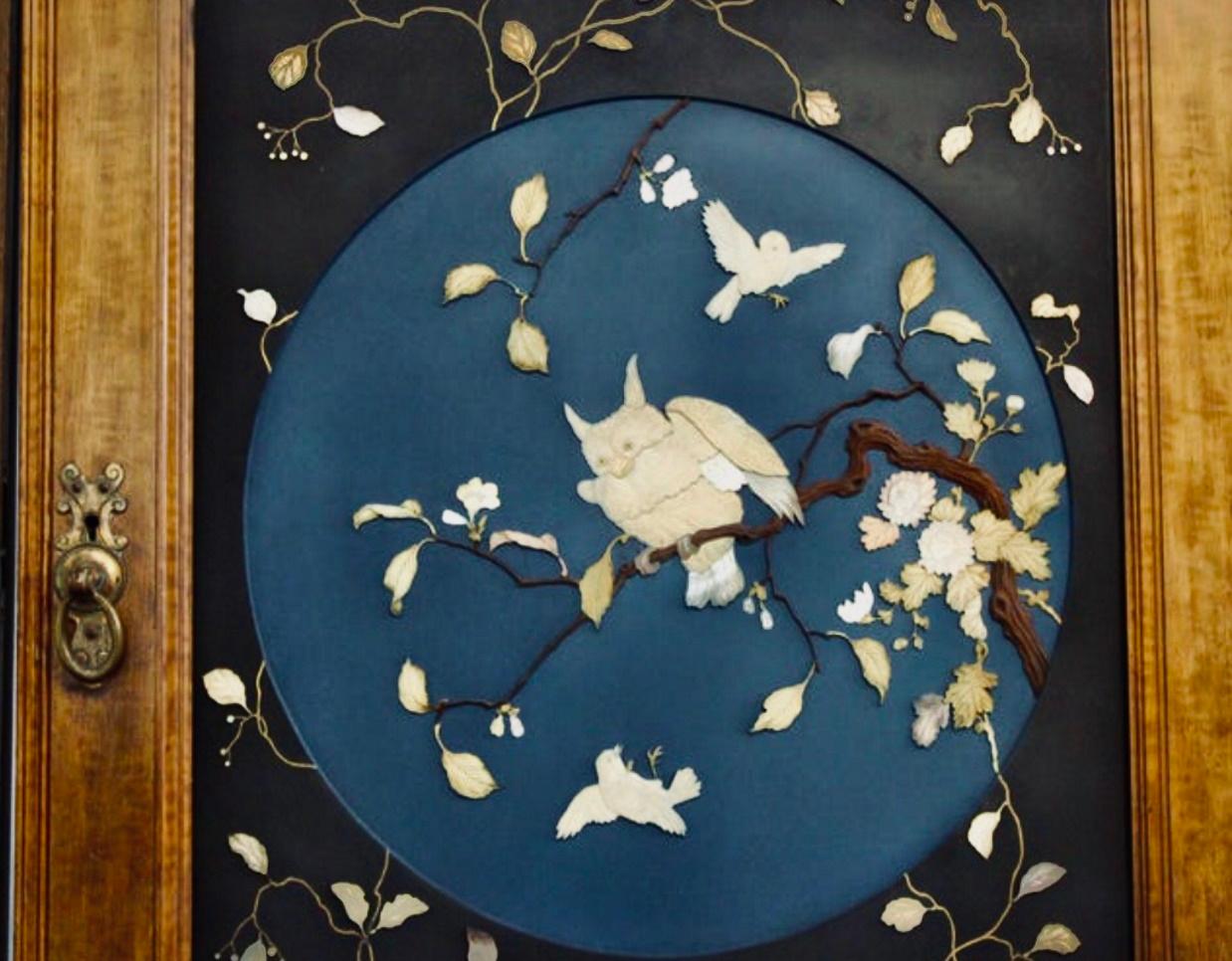 Japonisme Japanese Meiji Period  Pair of Shibayama Panels, Ca. 1868 For Sale