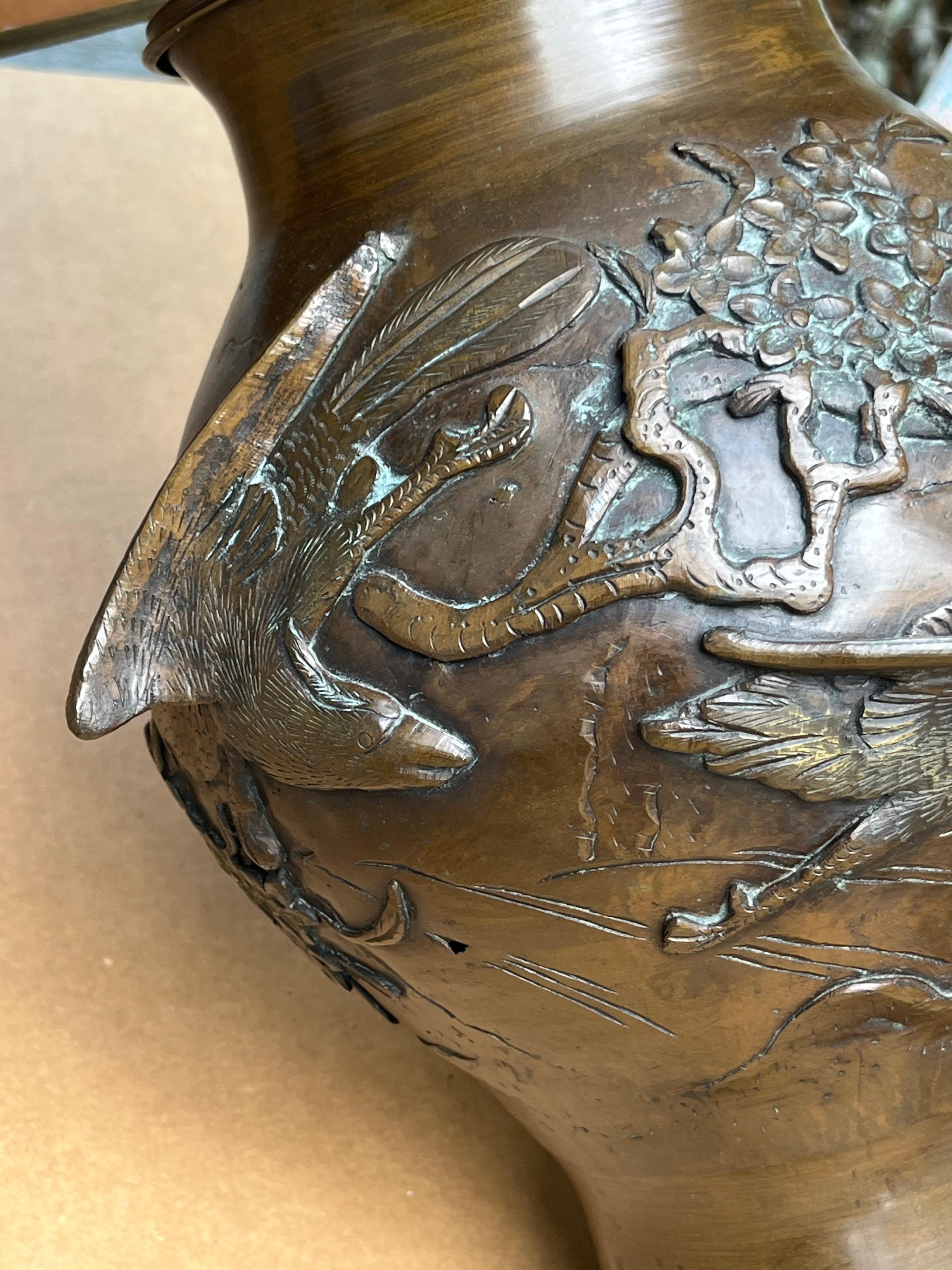 Lampada convertita in vaso a balaustro giapponese del periodo Meiji. in vendita 4