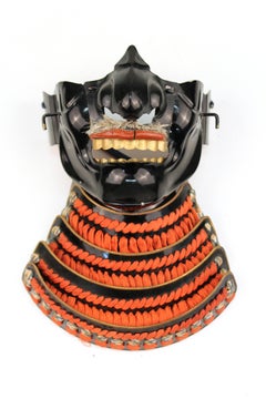 Japanese Meiji Period Samurai Mask