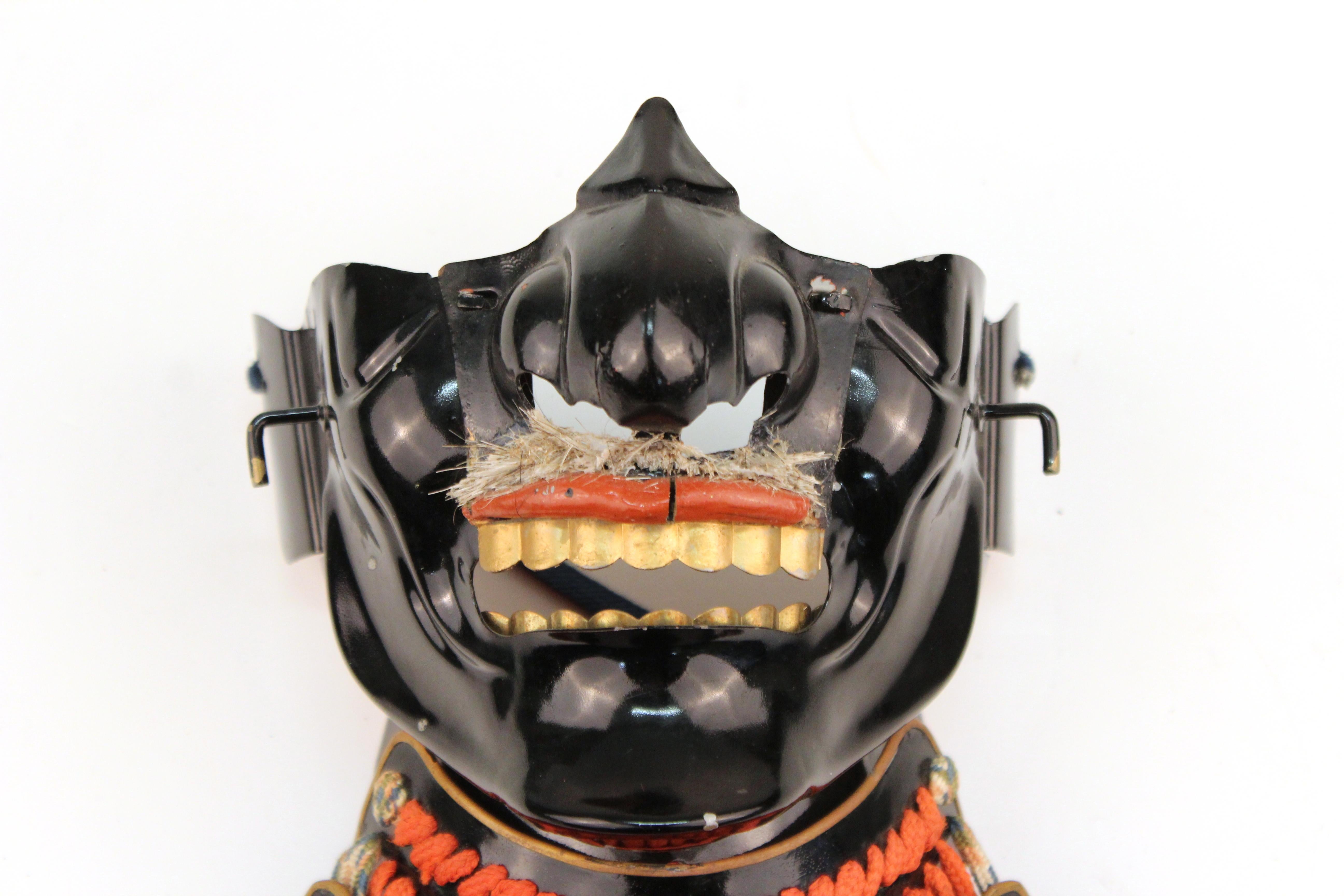 samurai mask with mustache