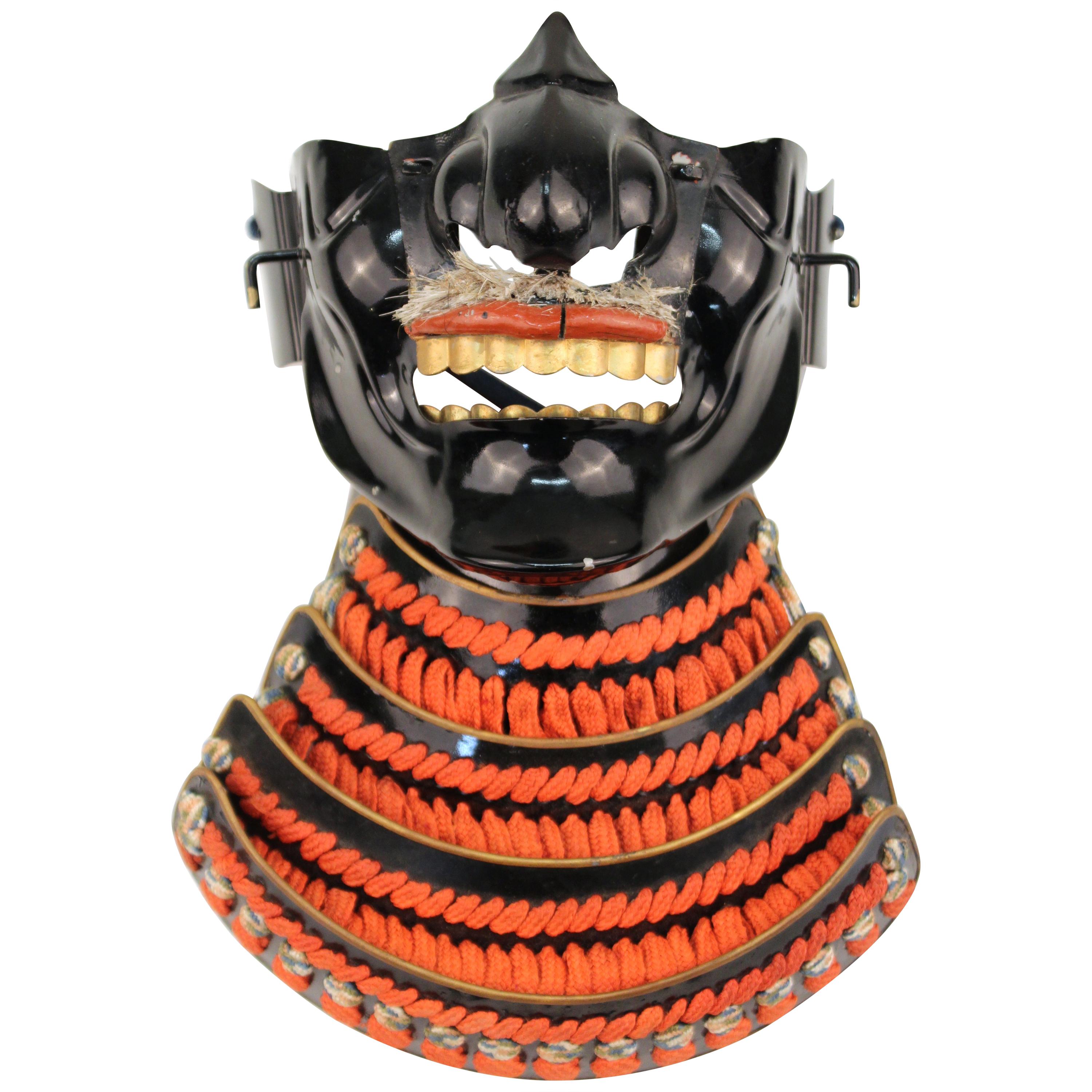 Japanese Meiji Period Samurai Mask