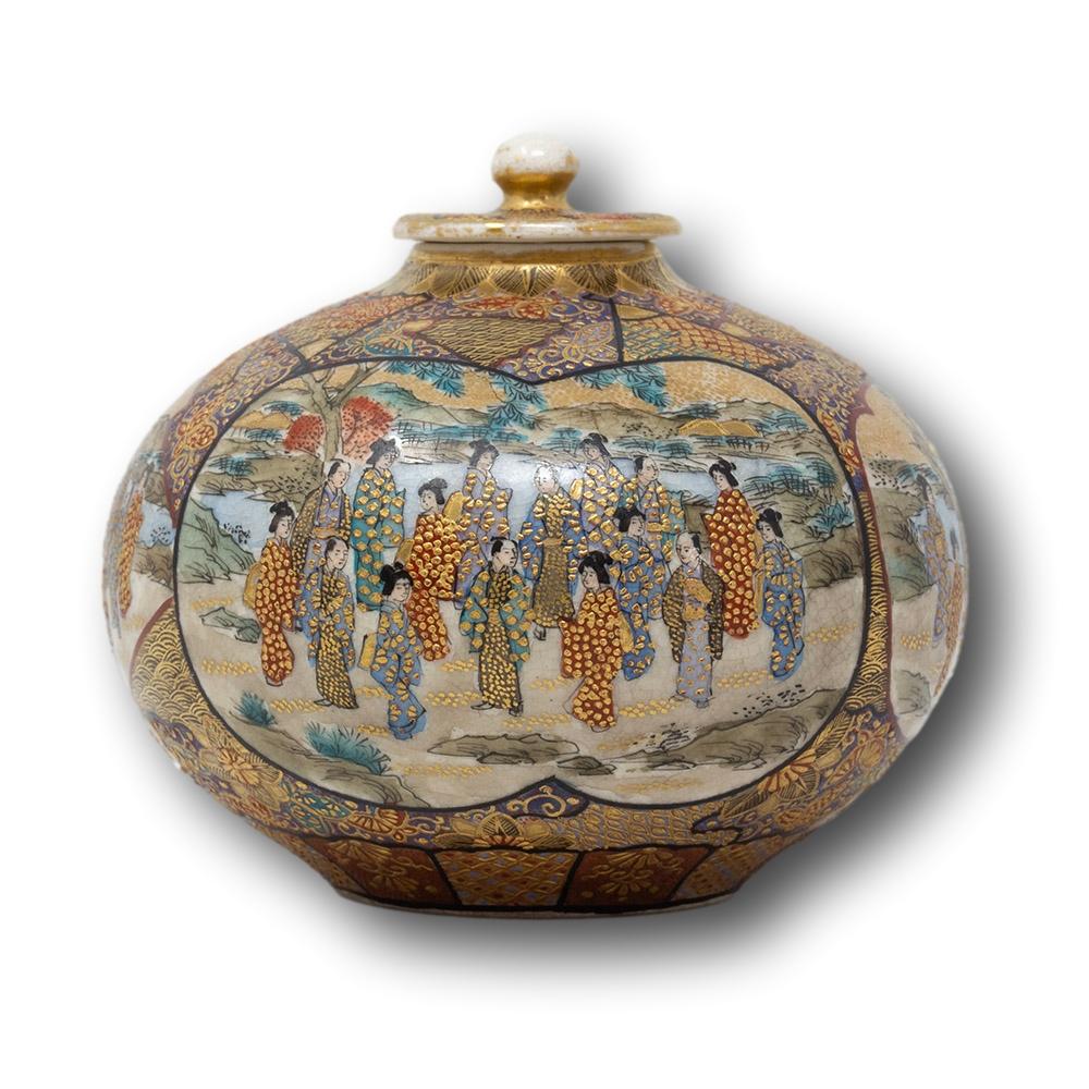 Satsuma Koro japonés del periodo Meiji 3