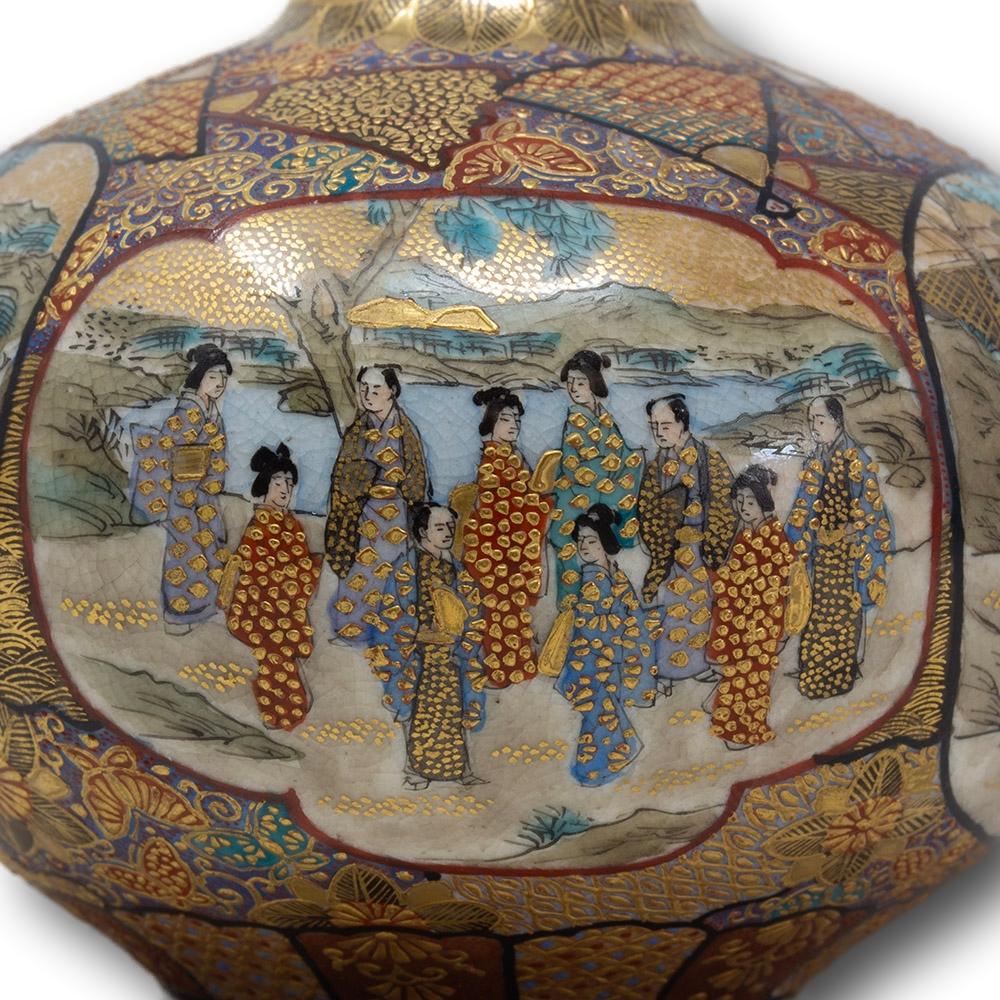 Satsuma Koro japonés del periodo Meiji 9