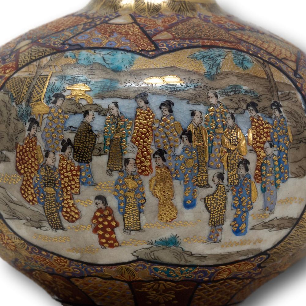 Satsuma Koro japonés del periodo Meiji 10