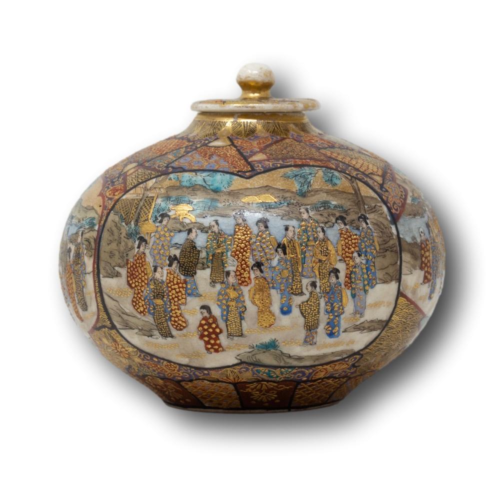 Satsuma Koro japonés del periodo Meiji principios del siglo XX