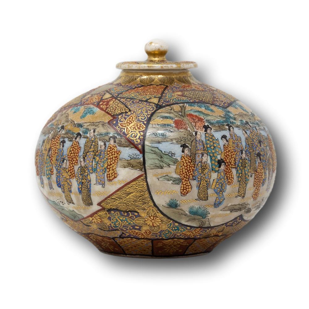 Satsuma Koro japonés del periodo Meiji 2