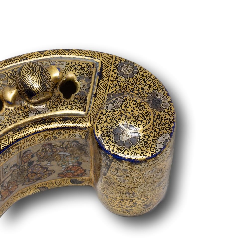 Japanese Meiji Period Satsuma Koro Incense Burner Kinkozan 6